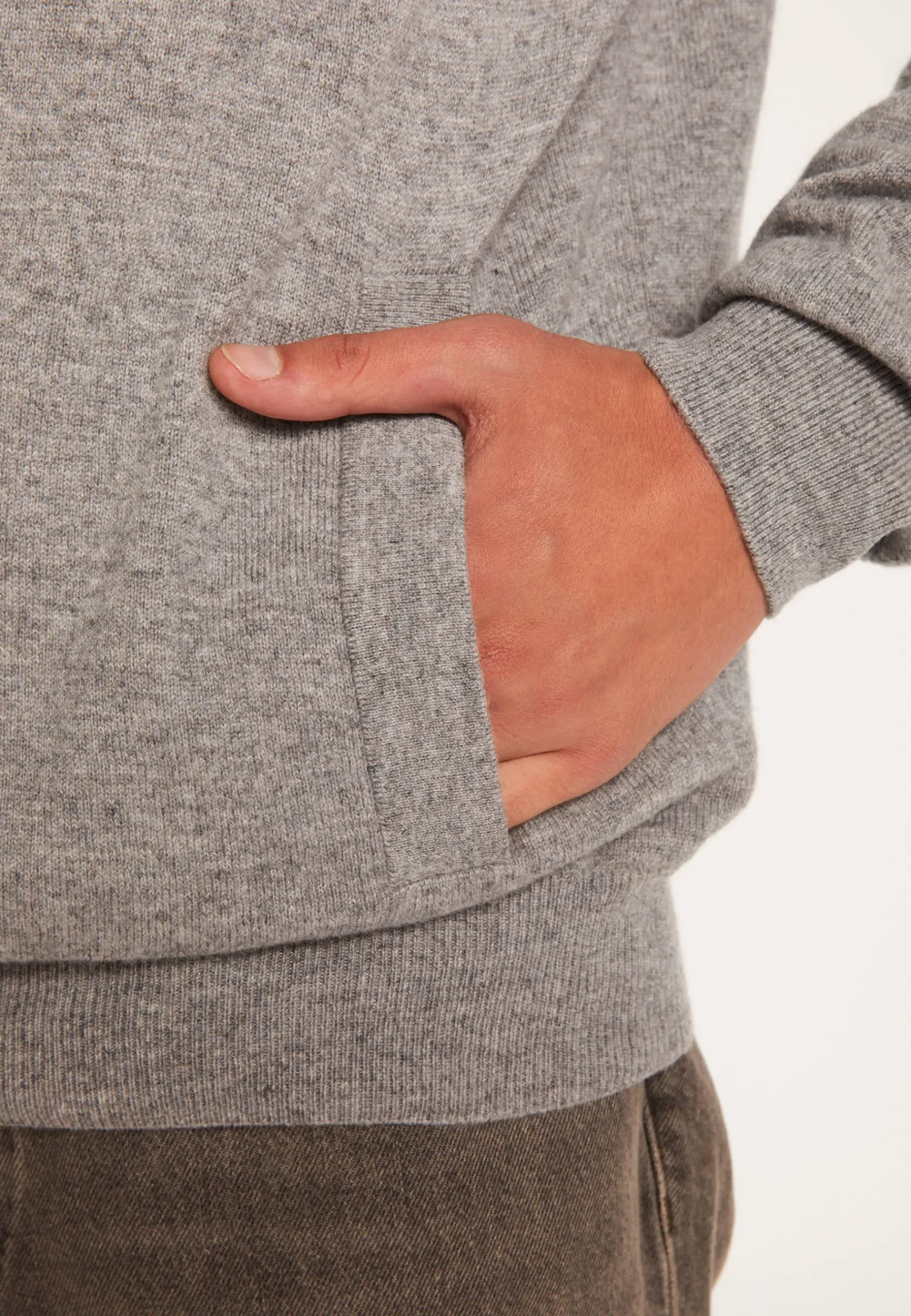 Montagut Vestes Et Cardigans-Sweat à capuche en cachemire - Badwin 09-Gris moyen