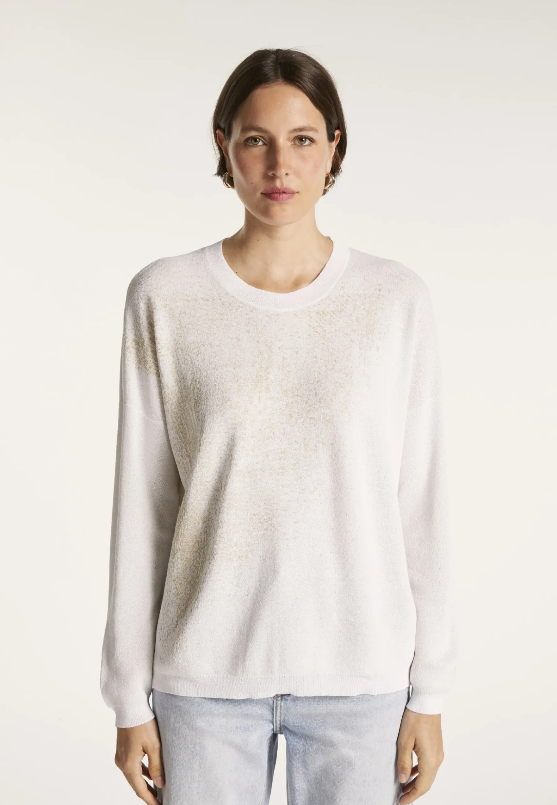 Montagut Pulls-Sweat à paillettes - Mina 02-Blanc