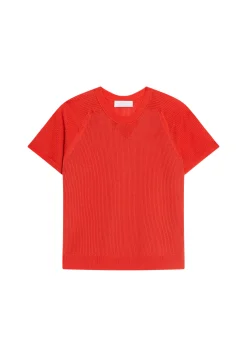 Montagut T-Shirts Et Débardeurs-T-shirt à côtes en Fil Lumière - Malory 20-Rouge foncé