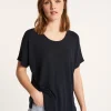Montagut T-Shirts Et Débardeurs-T-shirt ample avec fentes - Nova 05-Bleu marine