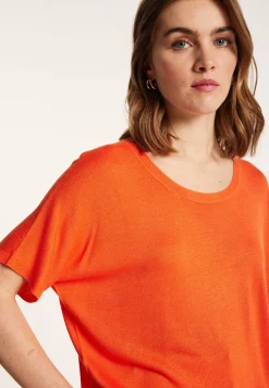 Montagut T-Shirts Et Débardeurs-T-shirt ample avec fentes - Nova 15-Orange