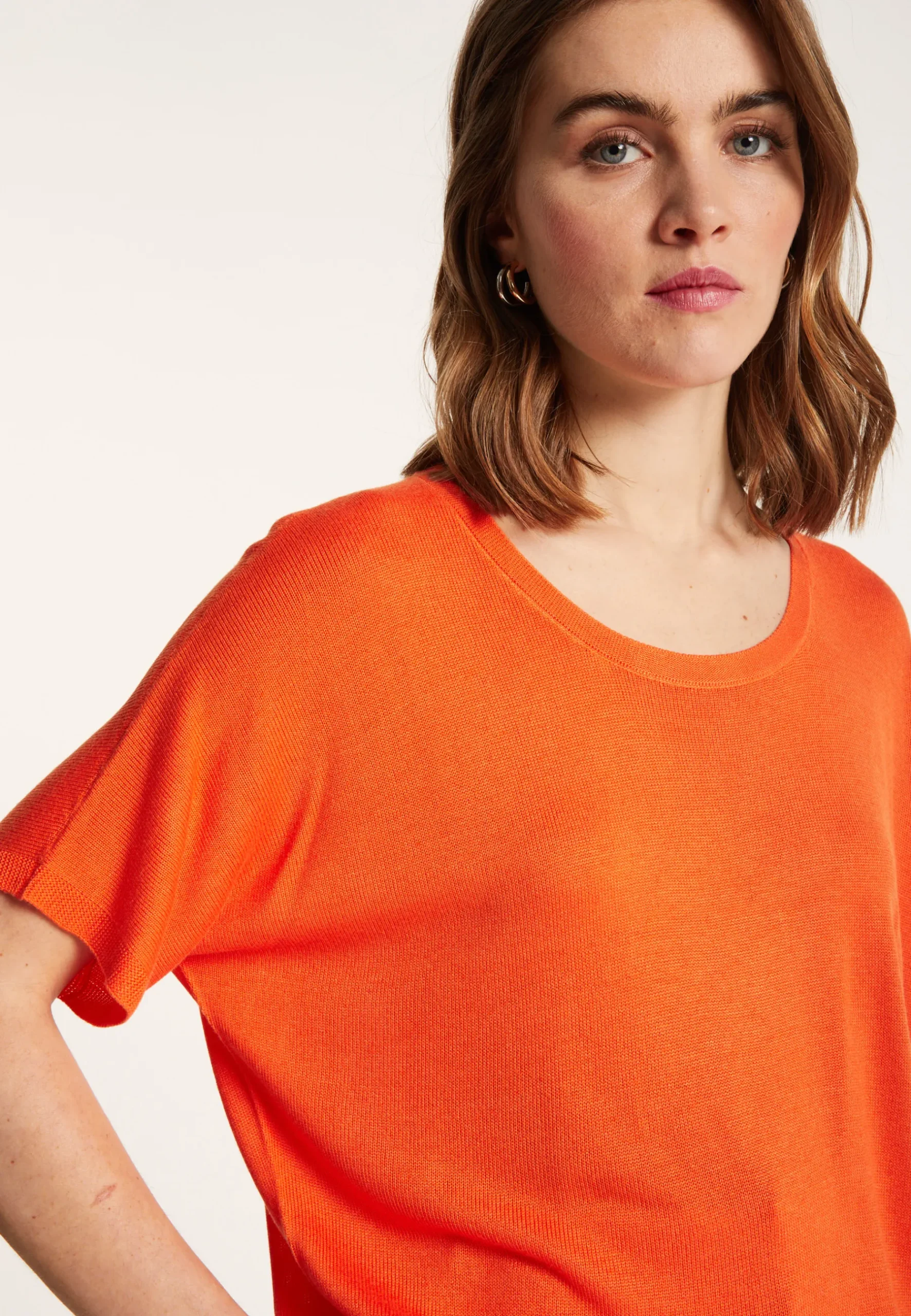 Montagut T-Shirts Et Débardeurs-T-shirt ample avec fentes - Nova 15-Orange