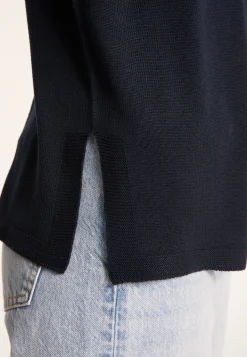 Montagut T-Shirts Et Débardeurs-T-shirt ample avec fentes - Nova 05-Bleu marine