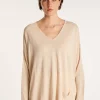 Montagut T-Shirts Et Débardeurs-T-shirt ample en lin flammé - Balou 12-Beige clair