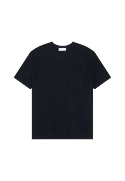 Montagut Polos Et T-Shirts-T-shirt ample en lin flammé - Deon 05-Bleu marine