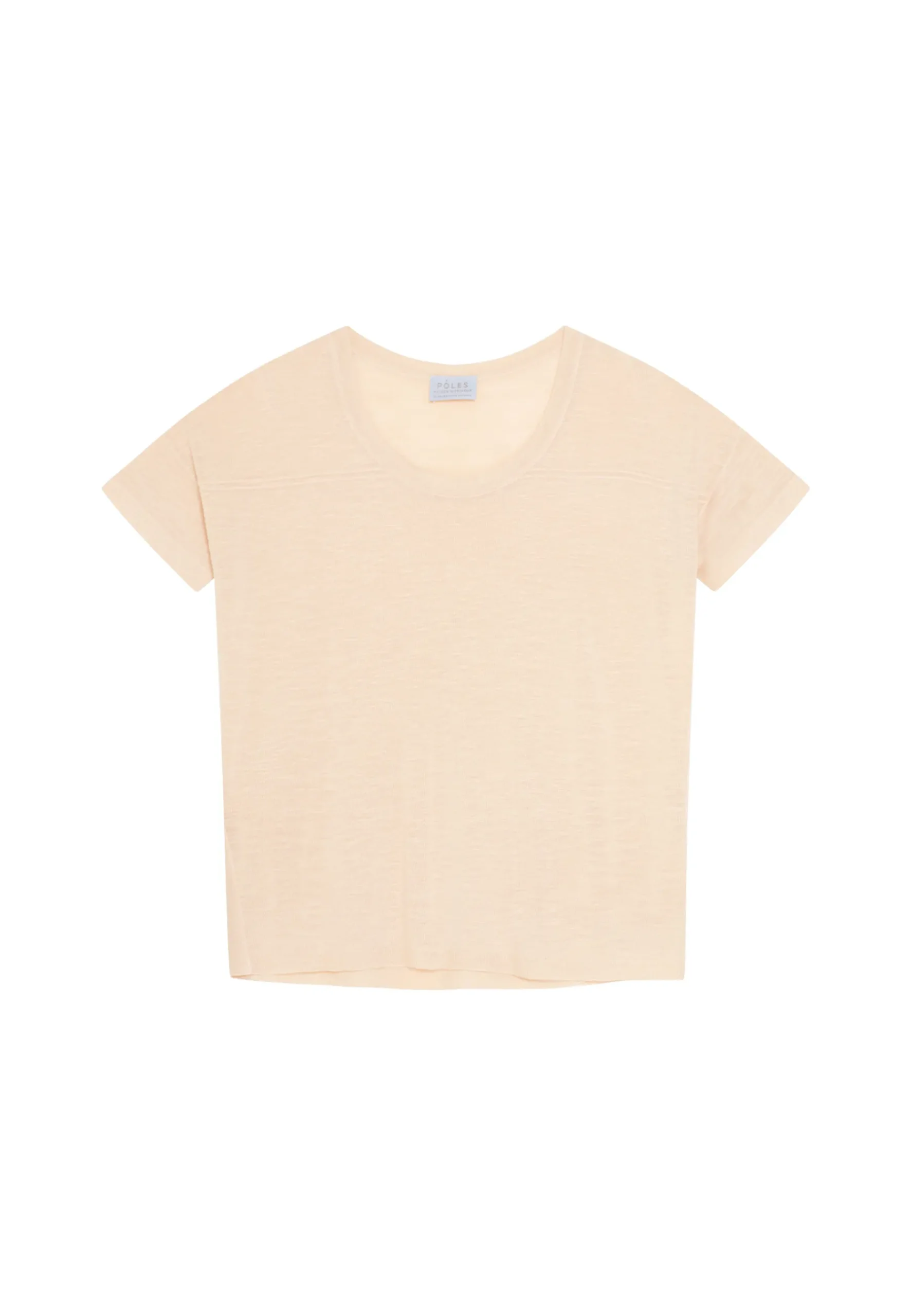 Montagut T-Shirts Et Débardeurs-T-shirt ample en lin flammé - Pavot 12-Beige clair
