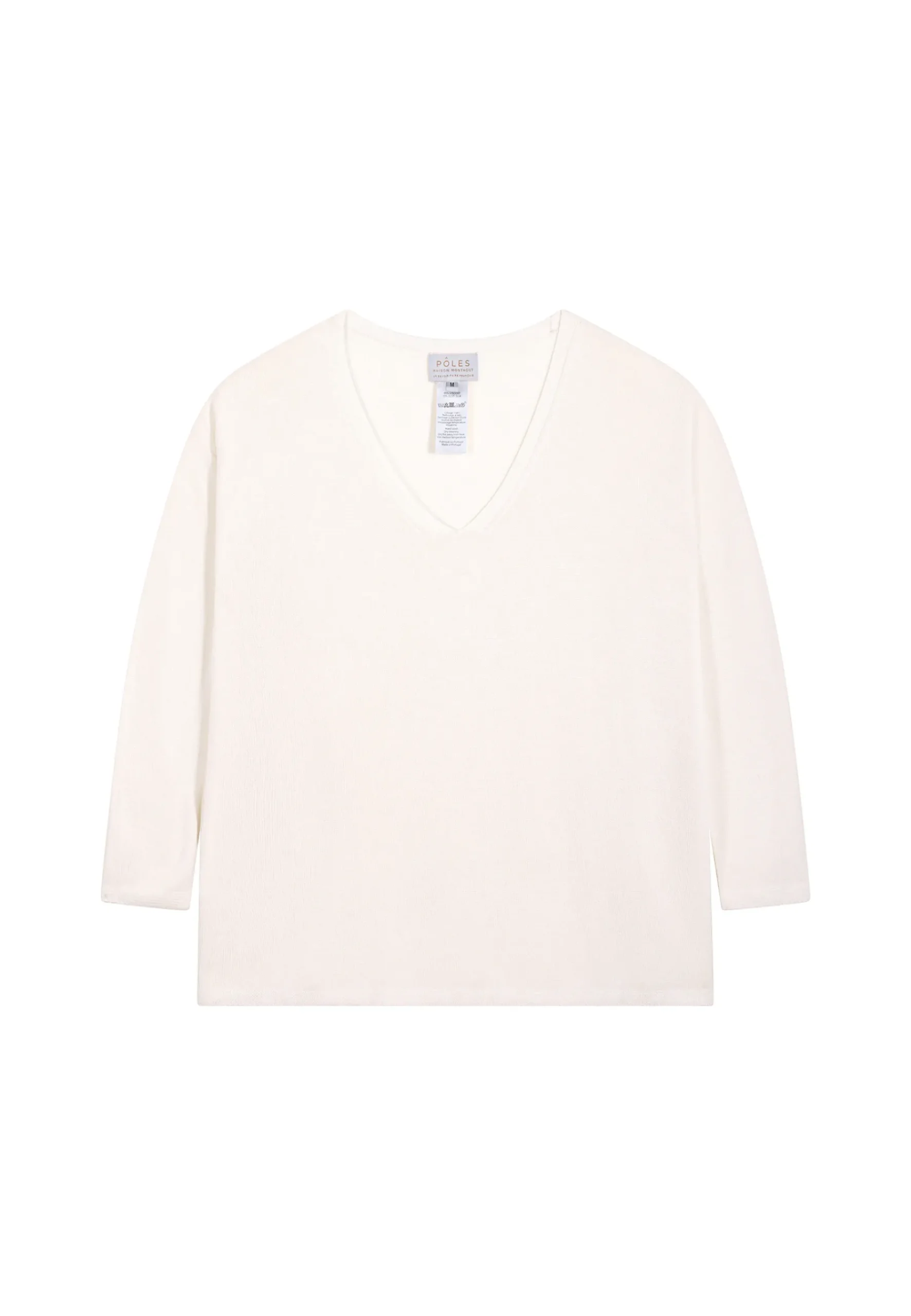 Montagut T-Shirts Et Débardeurs-T-shirt ample en viscose et soie - Nahla 82-Ecru