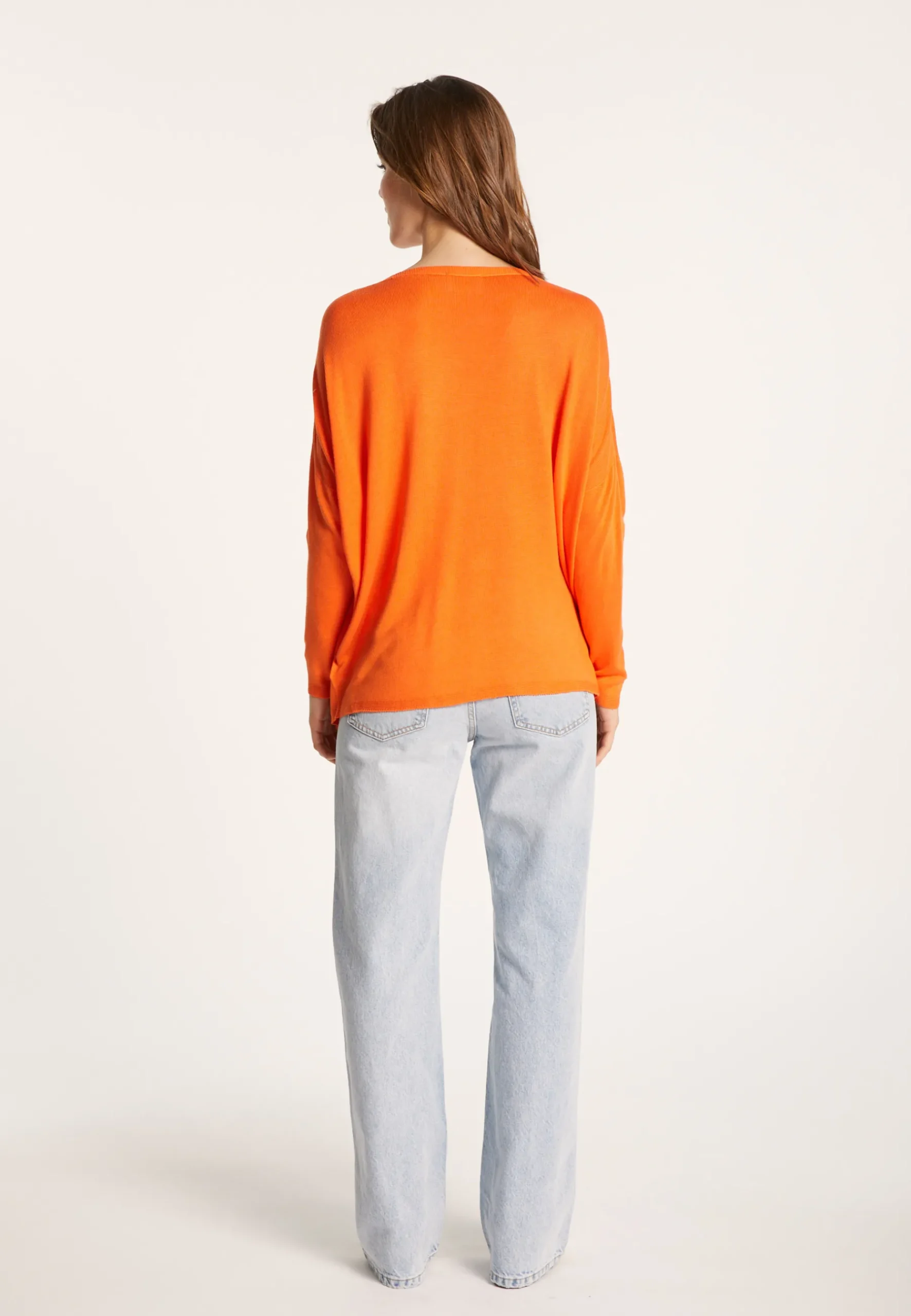 Montagut T-Shirts Et Débardeurs-T-shirt ample en viscose et soie - Nahla 15-Orange
