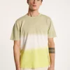 Montagut Polos Et T-Shirts-T-shirt col rond dip dye - Ivanoe 90-Vert anis