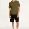 Montagut Polos Et T-Shirts-T-shirt col rond en coton brossé - Don 83-Kaki