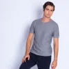 Montagut Polos Et T-Shirts-T-shirt col rond en coton cachemire - Hideo 09-Gris moyen