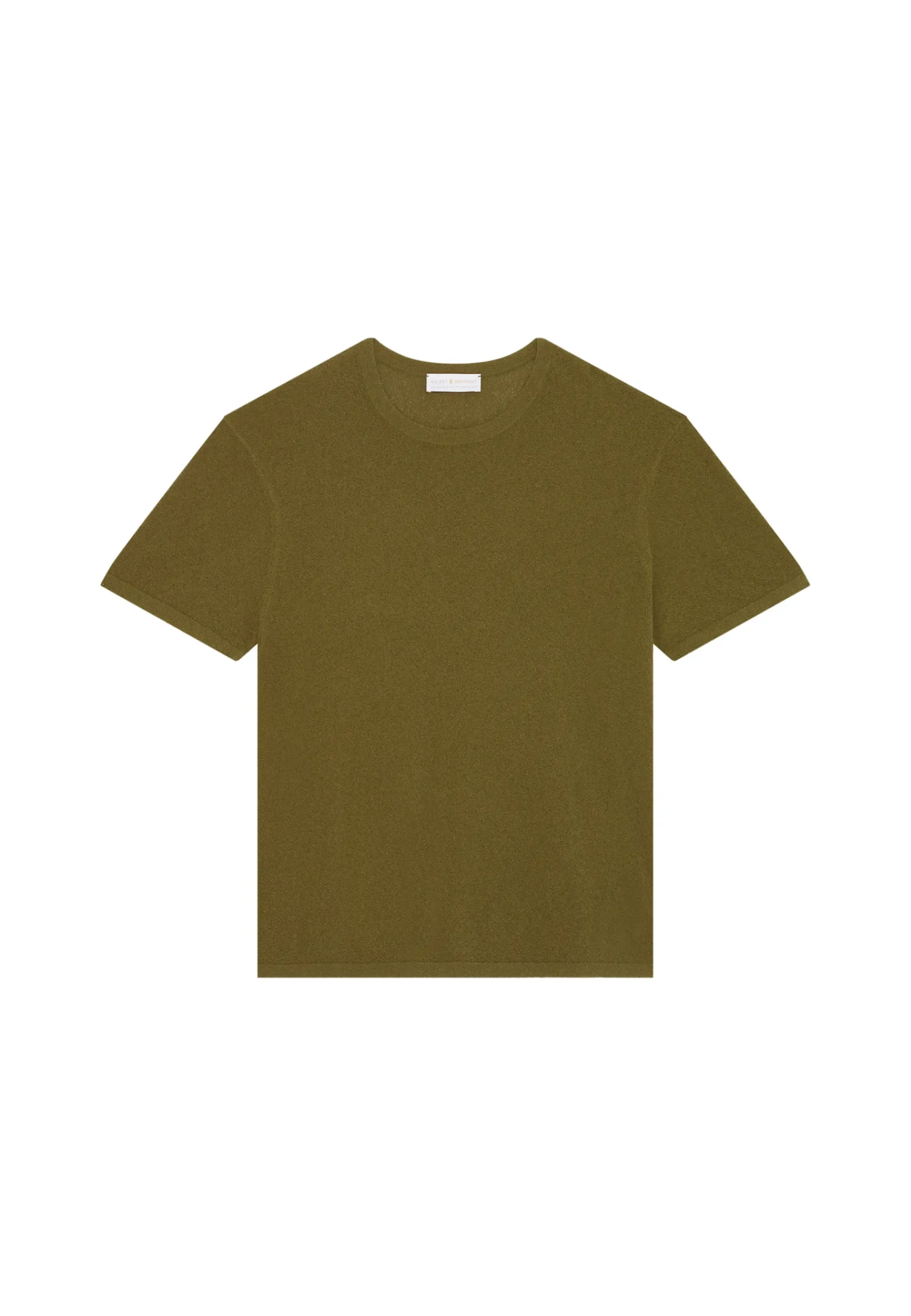 Montagut Polos Et T-Shirts-T-shirt col rond en coton brossé - Don 83-Kaki