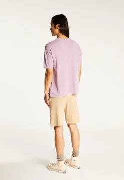 Montagut Polos Et T-Shirts-T-shirt col rond en coton brossé - Don 17-Violet