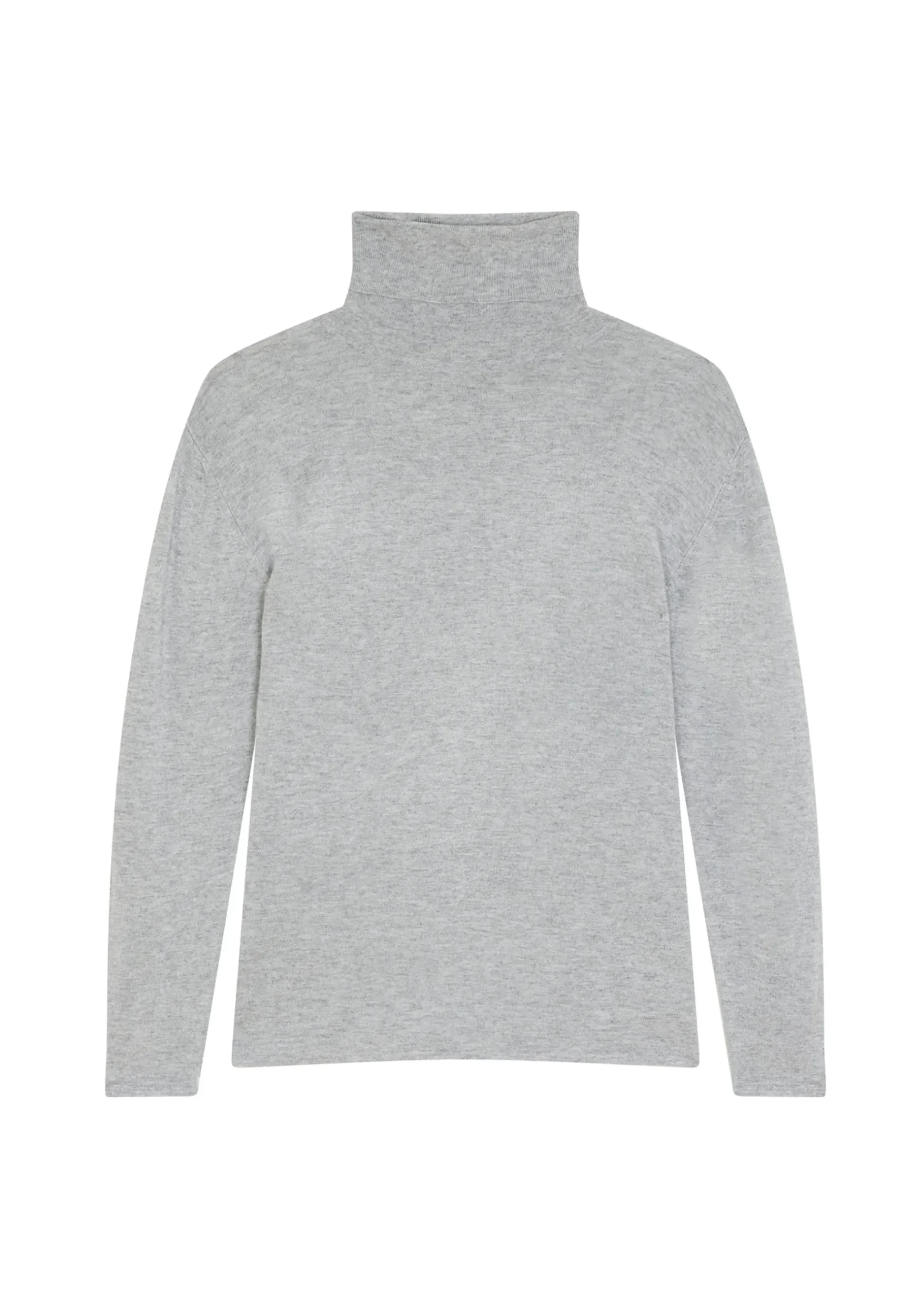 Montagut Les Incontournables-T-shirt col roulé en fibre de bambou cachemire - Aéris 09-Gris moyen