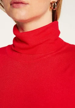 Montagut Les Incontournables-T-shirt col roulé en fibre de bambou cachemire - Aéris 52-Rouge