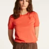 Montagut T-Shirts Et Débardeurs-T-shirt en coton - Dalia 25-Rose moyen