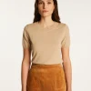 Montagut T-Shirts Et Débardeurs-T-shirt en coton - Dalia 13-Beige moyen