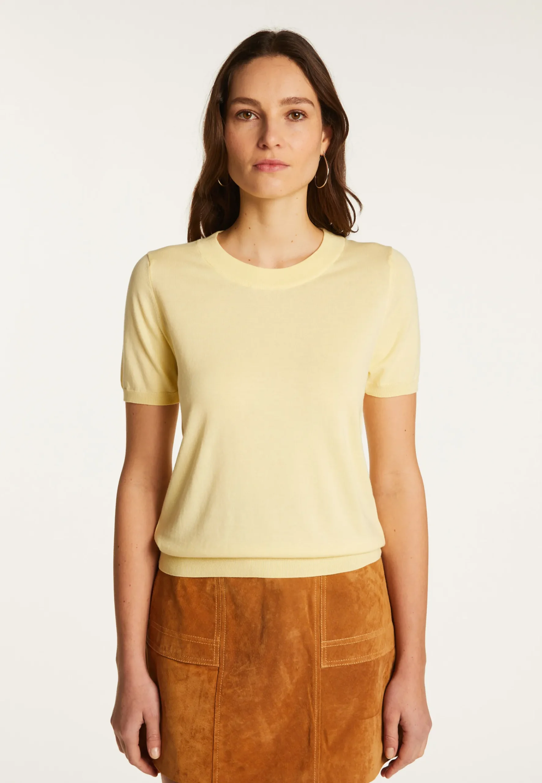 Montagut T-Shirts Et Débardeurs-T-shirt en coton - Dalia 08-Jaune