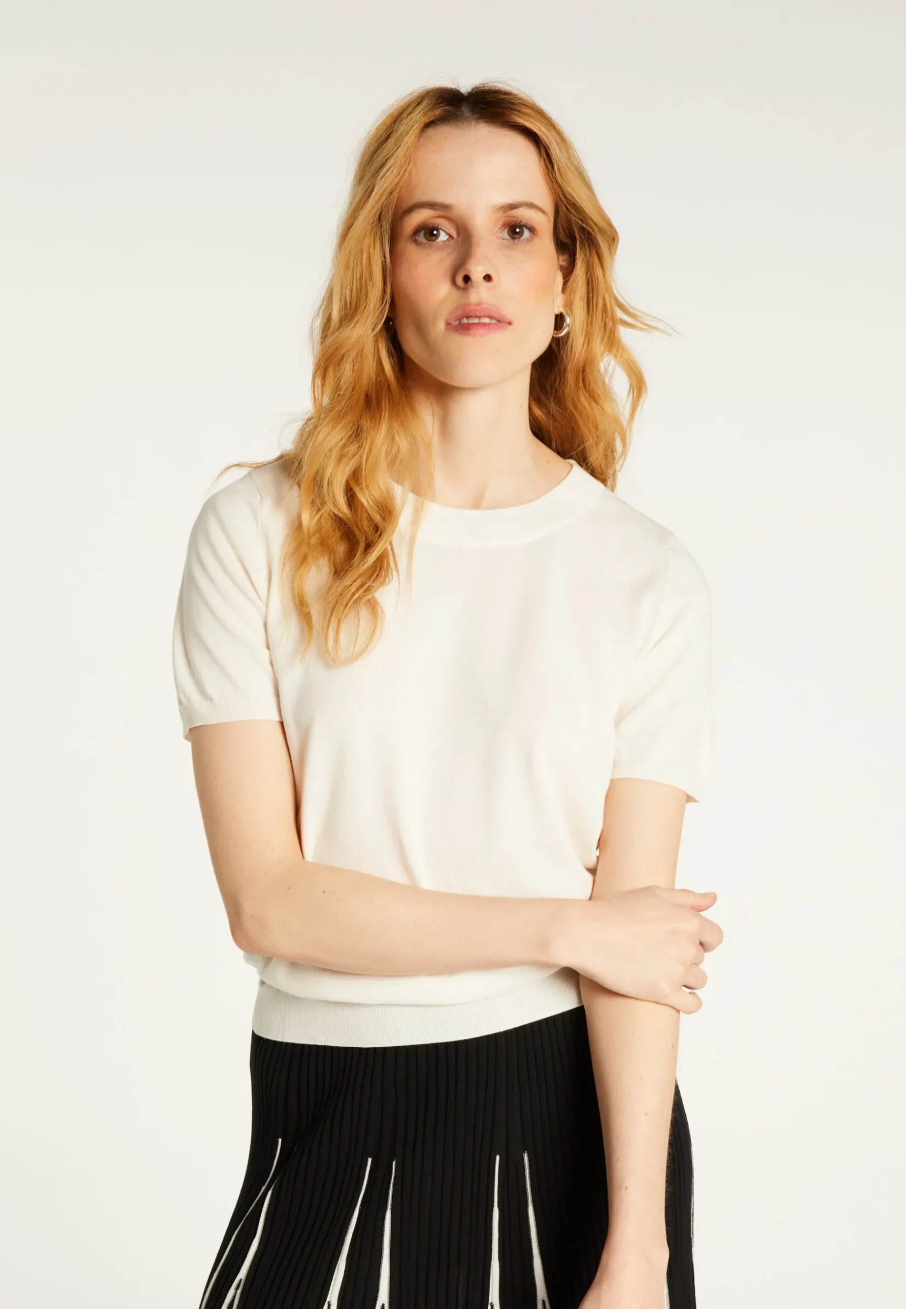 Montagut T-Shirts Et Débardeurs-T-shirt en coton - Dalia 82-Ecru