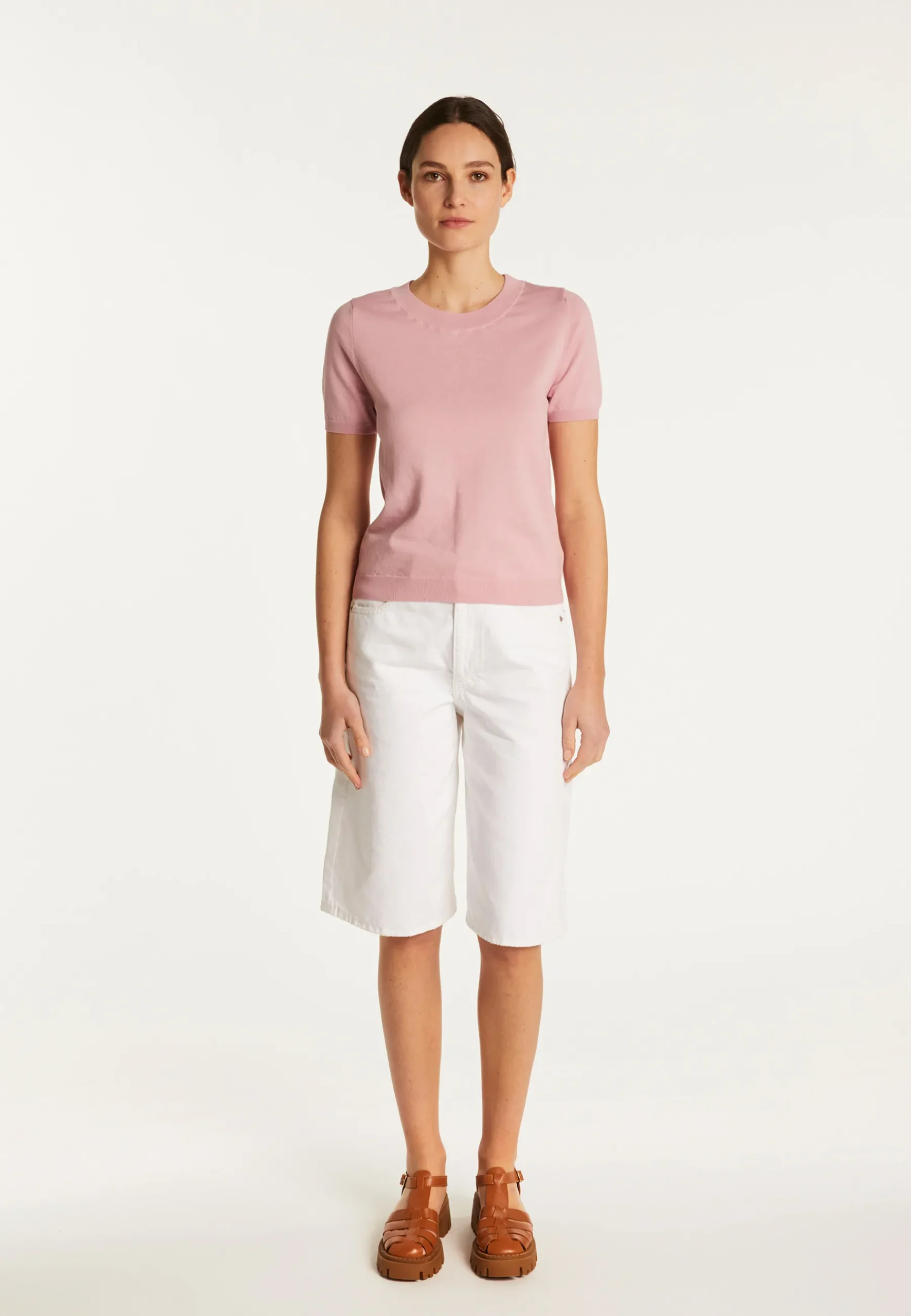 Montagut T-Shirts Et Débardeurs-T-shirt en coton - Dalia 24-Rose clair