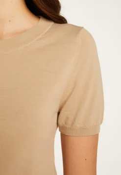 Montagut T-Shirts Et Débardeurs-T-shirt en coton - Dalia 13-Beige moyen