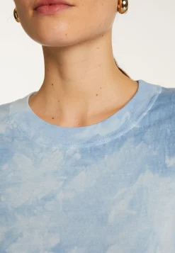 Montagut T-Shirts Et Débardeurs-T-shirt en coton - Dalia 62-Batik ciel