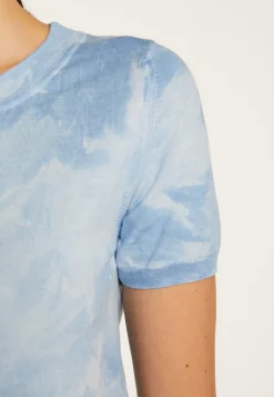 Montagut T-Shirts Et Débardeurs-T-shirt en coton - Dalia 62-Batik ciel