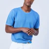 Montagut Polos Et T-Shirts-T-shirt en coton - Leonard 06-Bleu moyen