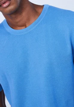 Montagut Polos Et T-Shirts-T-shirt en coton - Leonard 06-Bleu moyen