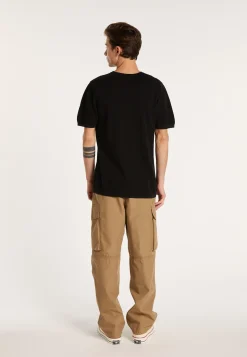 Montagut Polos Et T-Shirts-T-shirt en coton - Leonard 01-Noir