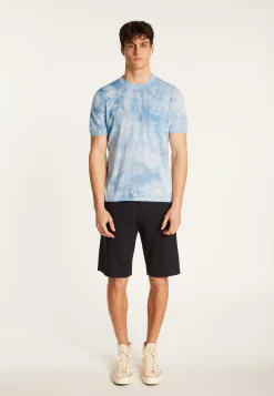 Montagut Polos Et T-Shirts-T-shirt en coton - Marquez 62-Batik ciel