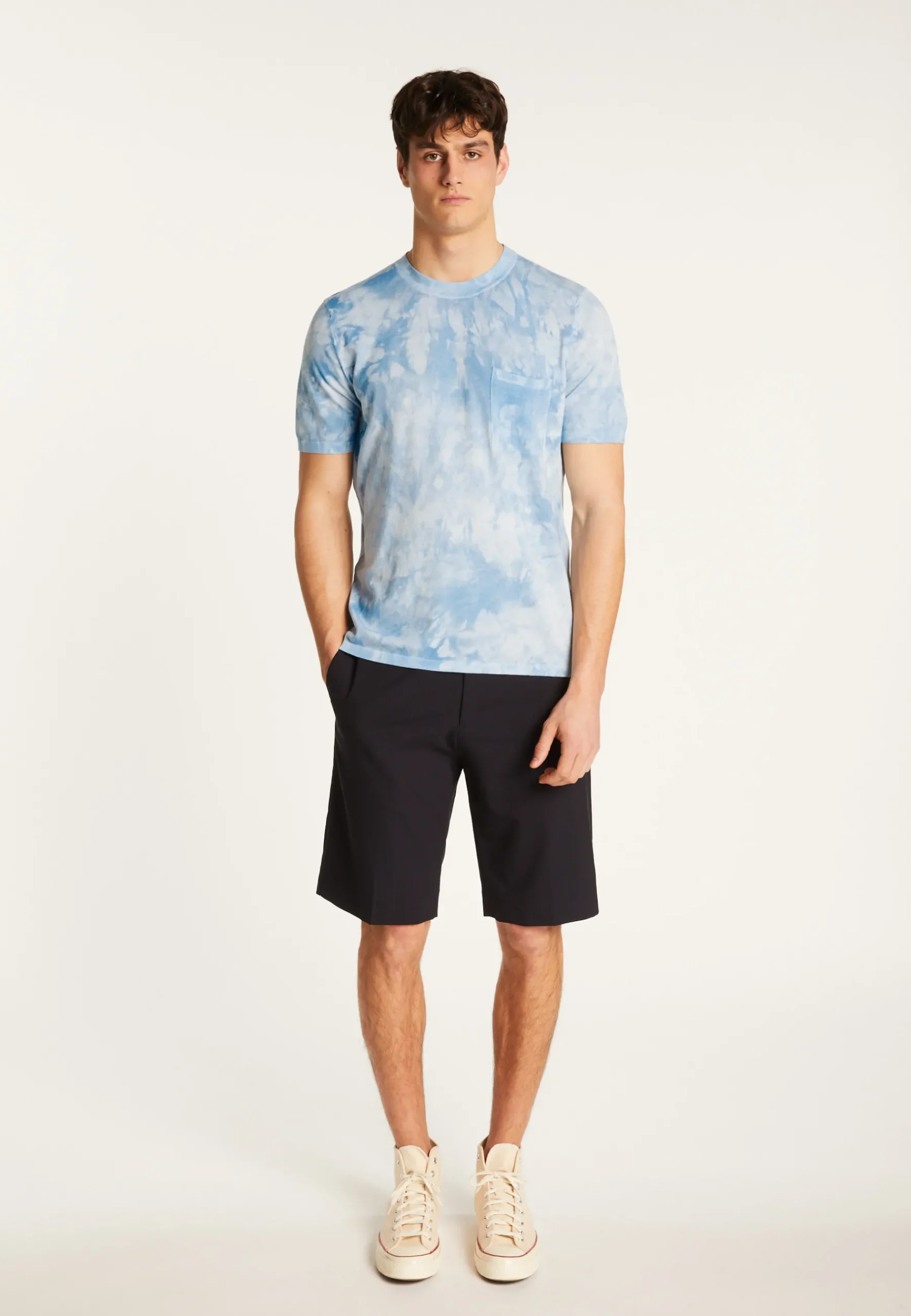 Montagut Polos Et T-Shirts-T-shirt en coton - Marquez 62-Batik ciel