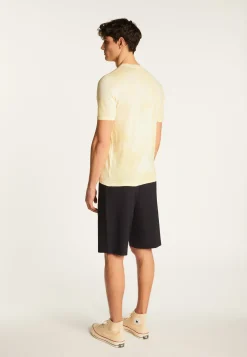 Montagut Polos Et T-Shirts-T-shirt en coton - Marquez 63-Batik paille