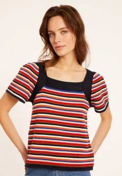 Montagut T-Shirts Et Débardeurs-T-shirt en coton - Mezo 86-Multicolore