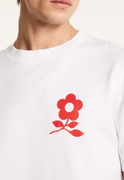 Montagut Polos Et T-Shirts-T-shirt en coton avec logo - Bahut 02-Blanc