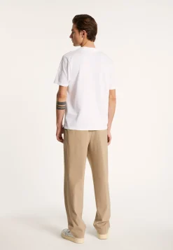 Montagut Polos Et T-Shirts-T-shirt en coton avec logo - Bahut 02-Blanc