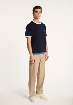 Montagut Polos Et T-Shirts-T-shirt en coton bio - Ivan 05-Bleu marine