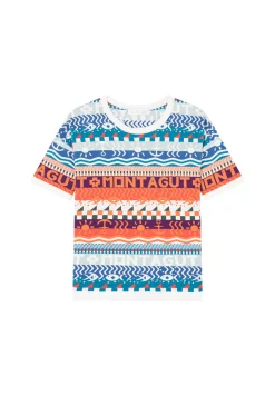 Montagut T-Shirts Et Débardeurs-T-shirt en coton bio - Lucille 86-Multicolore