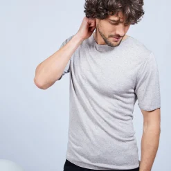Montagut Polos Et T-Shirts-T-shirt en fibre de bambou cachemire - Oscar 13-Beige moyen