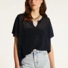 Montagut T-Shirts Et Débardeurs-T-shirt en fil lumière - Didi 05-Bleu marine