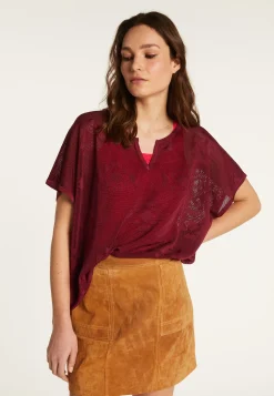 Montagut T-Shirts Et Débardeurs-T-shirt en fil lumière - Didi 51-Bordeaux