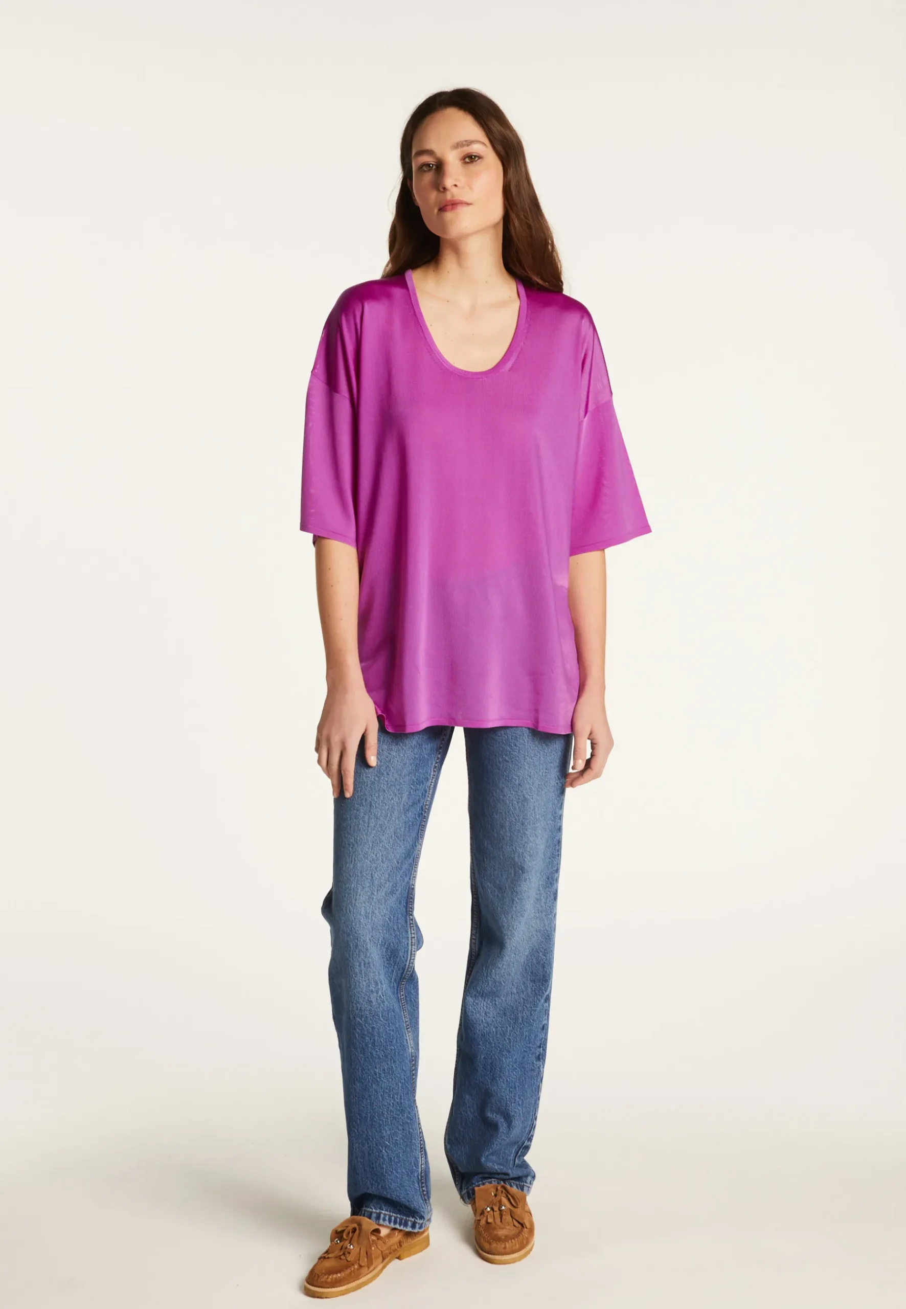 Montagut T-Shirts Et Débardeurs-T-shirt en fil lumière - Dolly 16-Violet clair