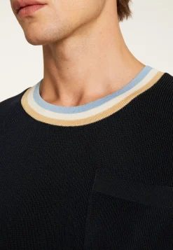 Montagut Le Fil Lumière®-T-shirt en fil lumière - Melvyn 05-Bleu marine