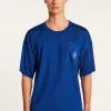 Montagut Le Fil Lumière®-T-Shirt en Fil Lumière Oxmo Puccino 03-Bleu foncé
