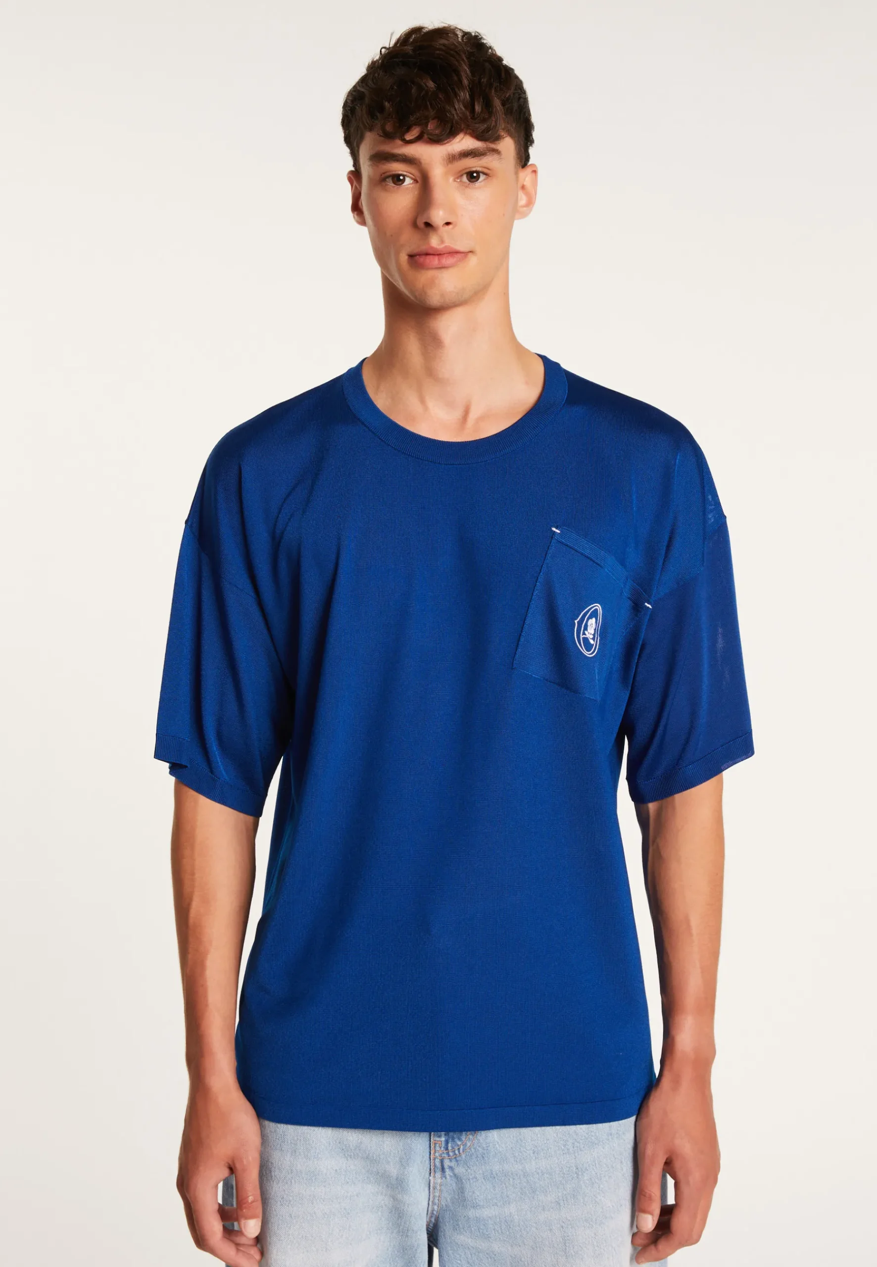 Montagut Le Fil Lumière®-T-Shirt en Fil Lumière Oxmo Puccino 03-Bleu foncé