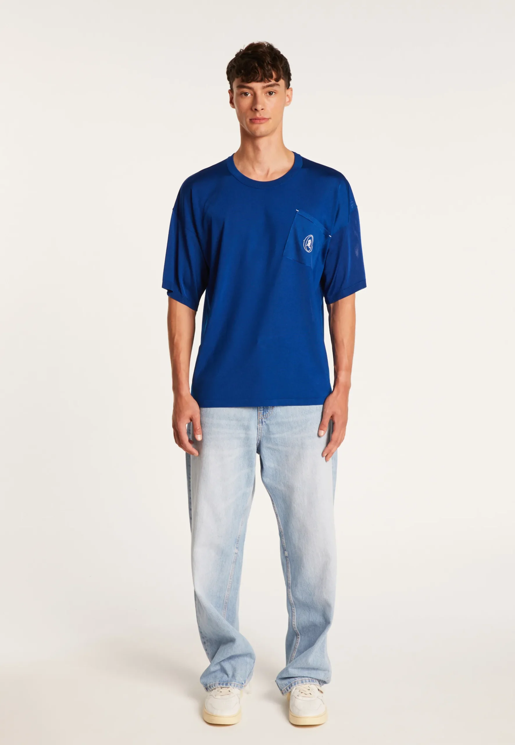 Montagut Le Fil Lumière®-T-Shirt en Fil Lumière Oxmo Puccino 03-Bleu foncé