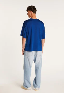 Montagut Le Fil Lumière®-T-Shirt en Fil Lumière Oxmo Puccino 03-Bleu foncé