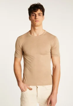 Montagut Polos Et T-Shirts-T-shirt en laine mélangée - Renaud 13-Beige moyen