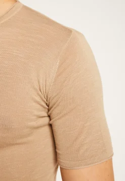 Montagut Polos Et T-Shirts-T-shirt en laine mélangée - Renaud 13-Beige moyen