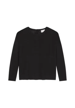 Montagut T-Shirts Et Débardeurs-T-shirt en lin flammé - Polly 05-Bleu marine
